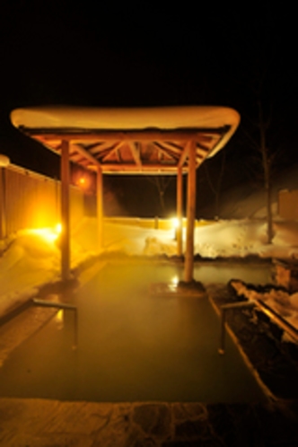 冬の露天風呂３