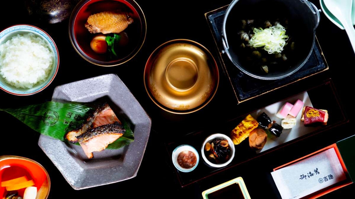【温泉SALE】吉池三献日本料理プラン　四季折々の食材をお愉しみ頂ける日本料理