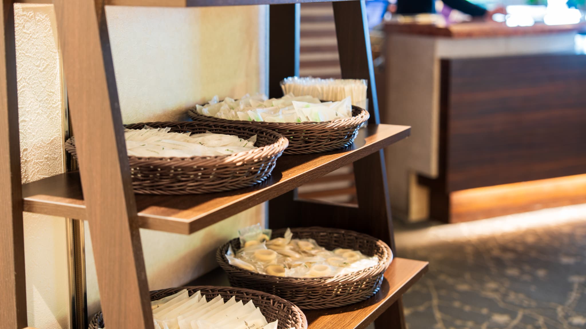 【アメニティ】ロビー横に準備しております。必要なものをお持ちください♪