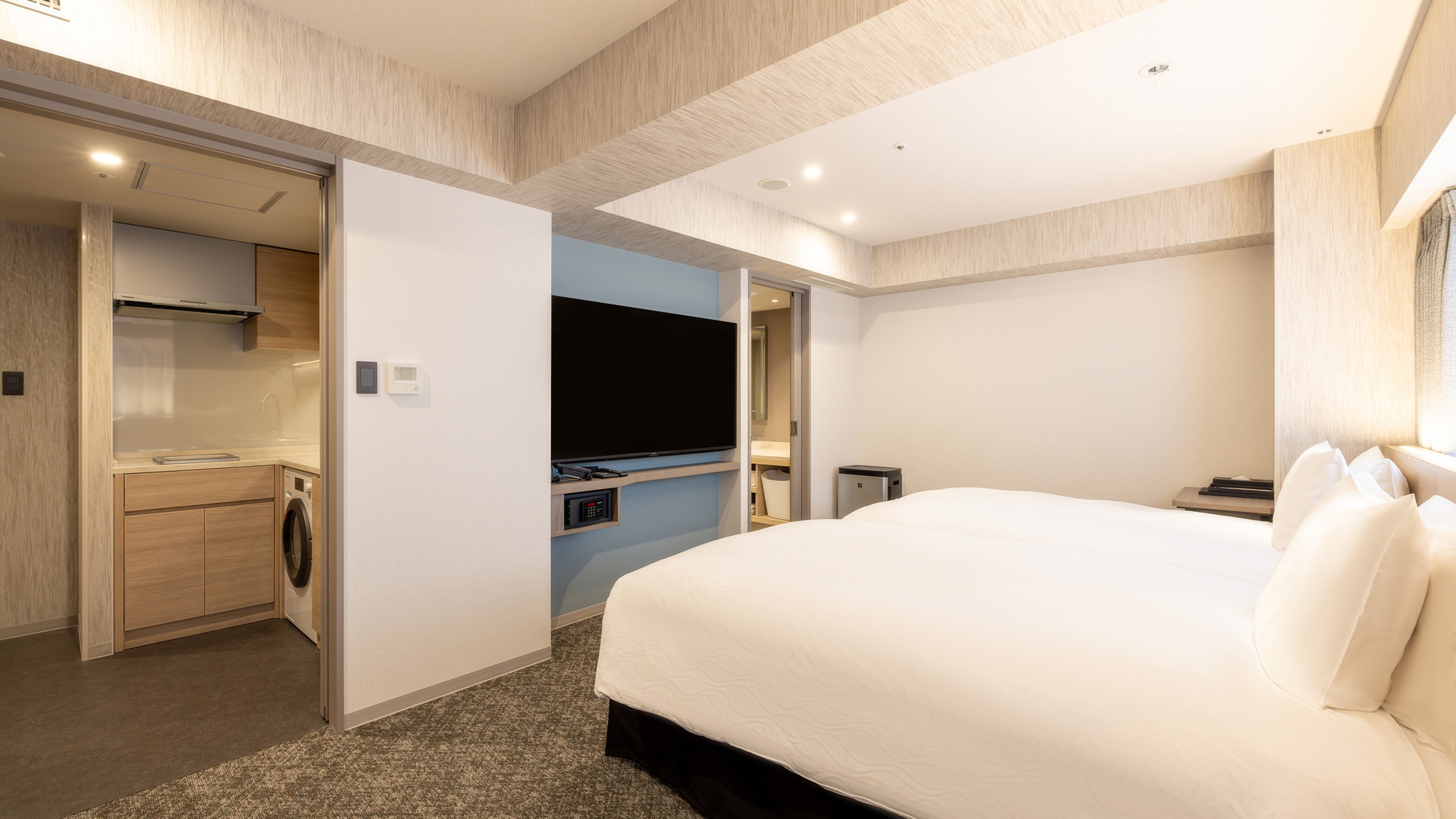 レジデンスツインルーム■120cm幅ベッド2台■38㎡