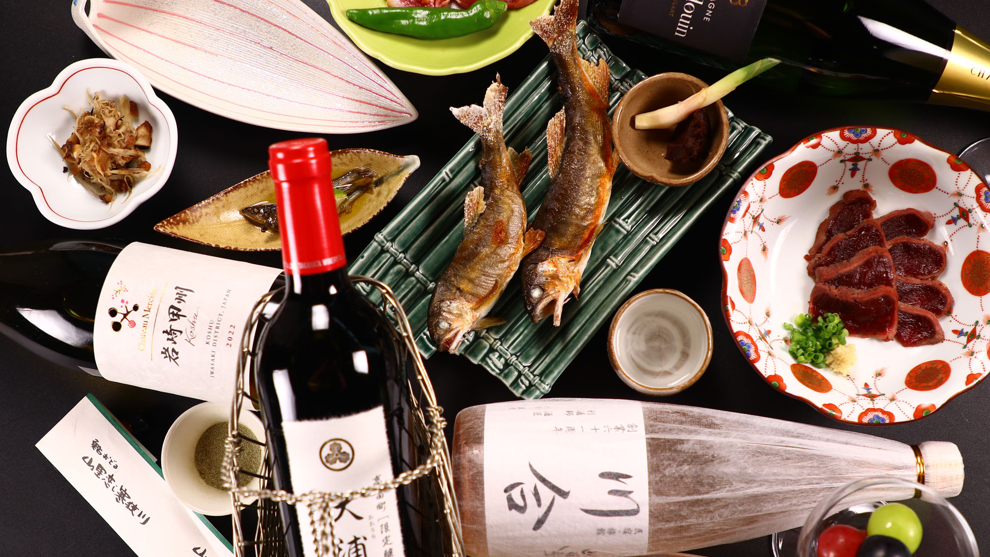 【夕食】ソムリエ厳選◇料理に合わせた上級ワインを楽しむー酒匠ーの一例*