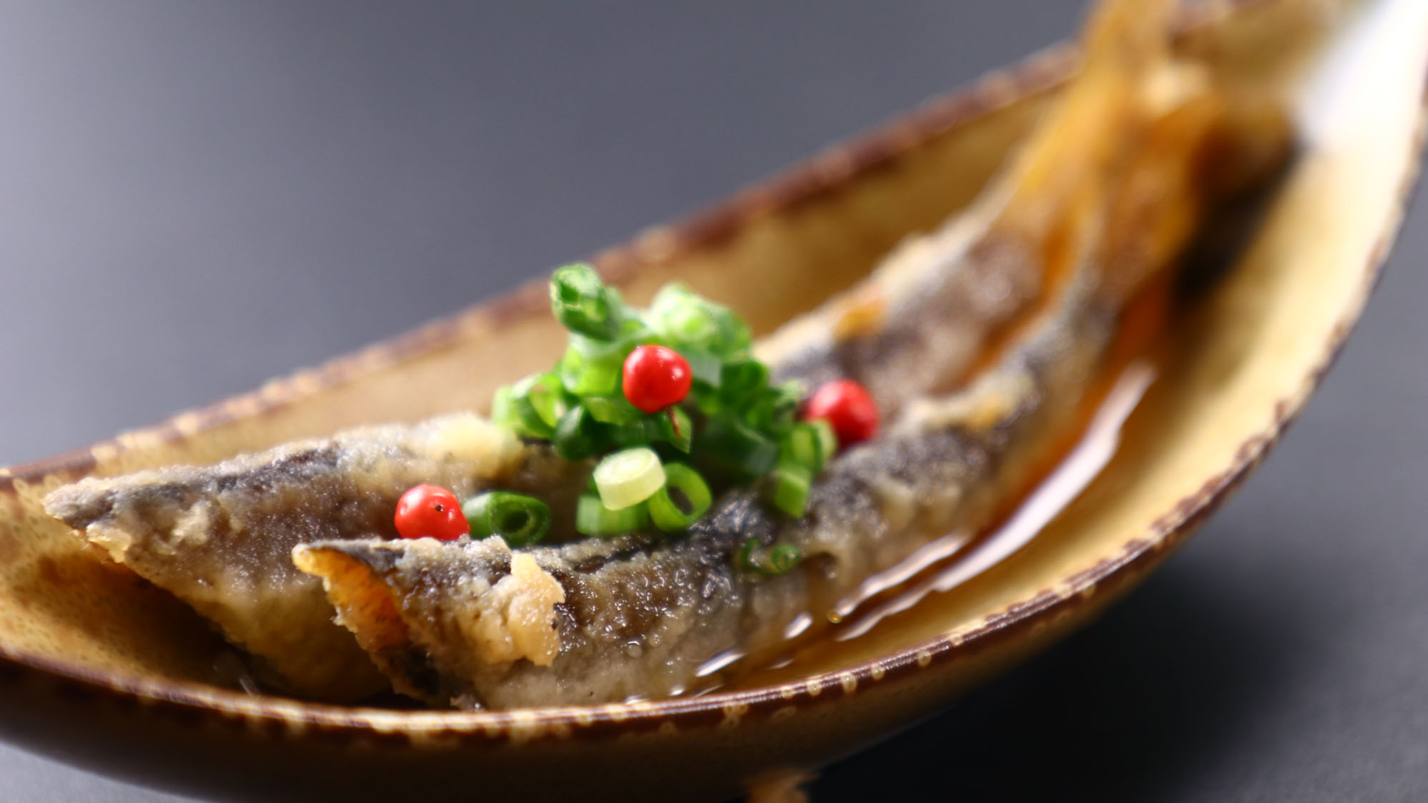 【夕食】天然稚鮎南蛮漬け*