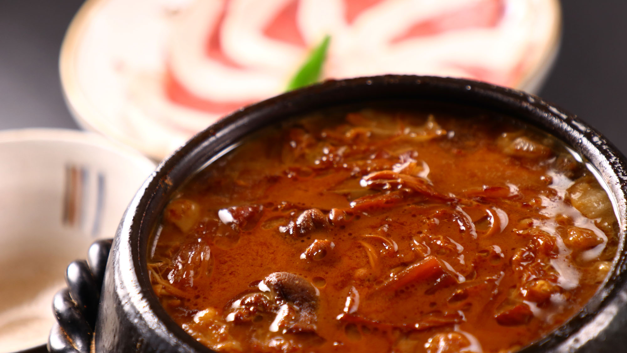 【夕食】一番人気『極上天然猪肉のしし鍋』*