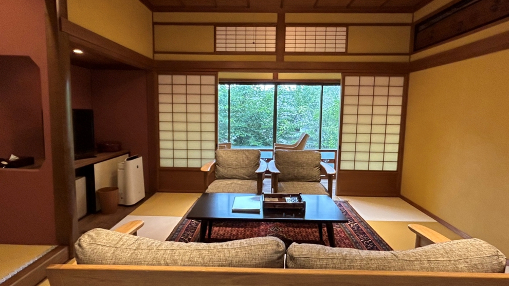 【井筒楼 玖番】和室・ベッドルーム・半露天風呂付