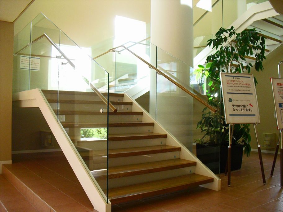 Spa building stairs