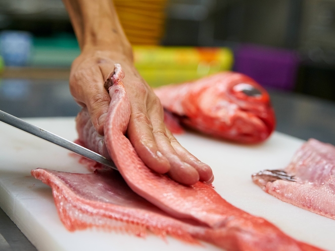 焼津港で水揚げされた鮮魚