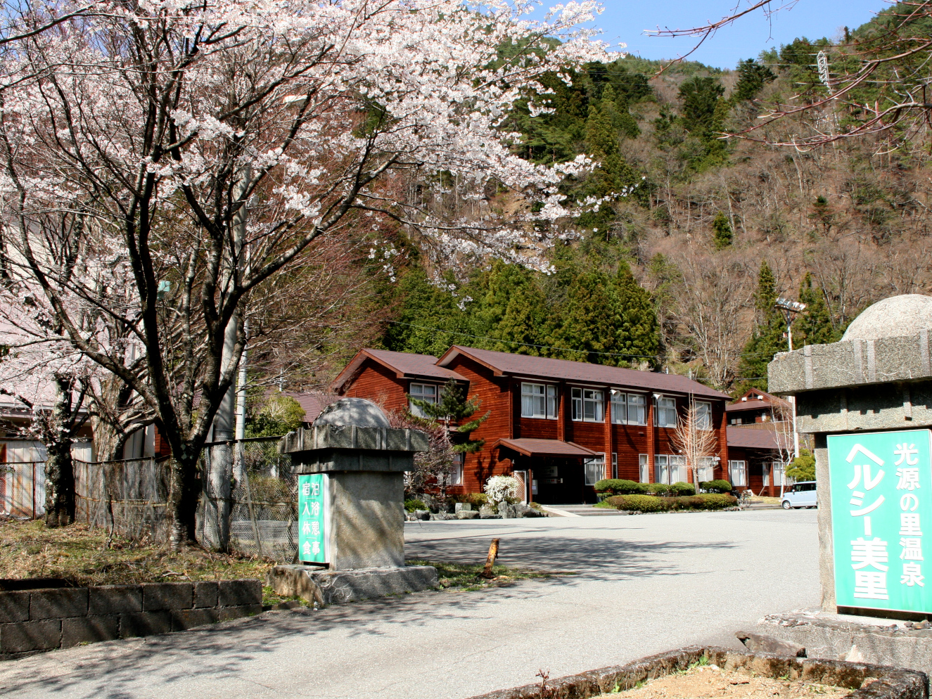 ヘルシー美里のグラウンドに咲く桜