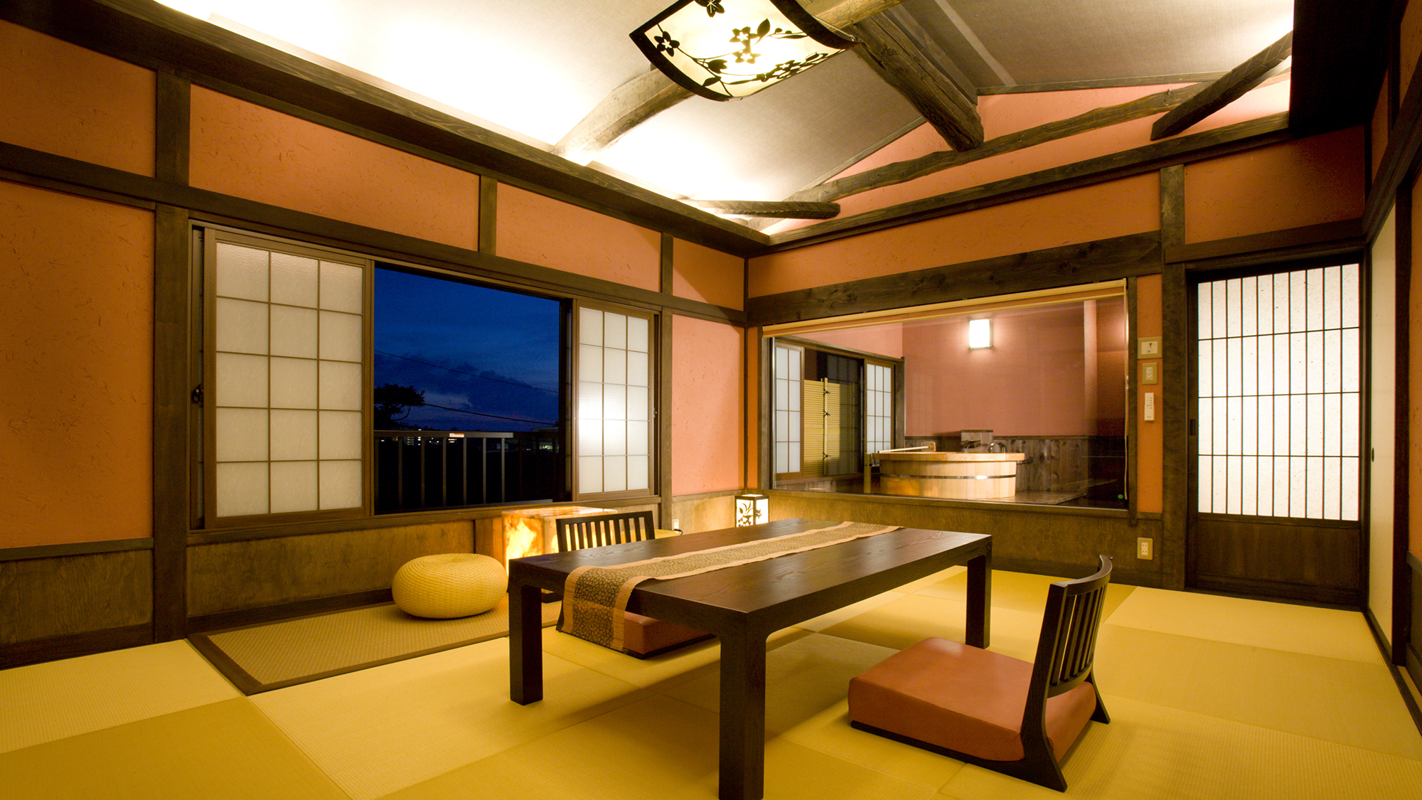 露天付客室　桜桃