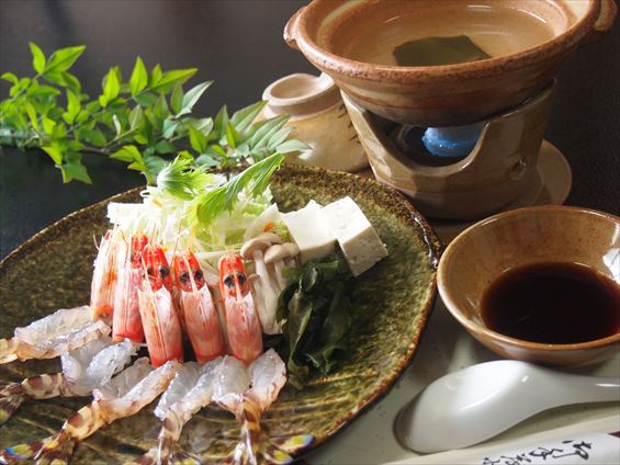 Prawn shabu-shabu