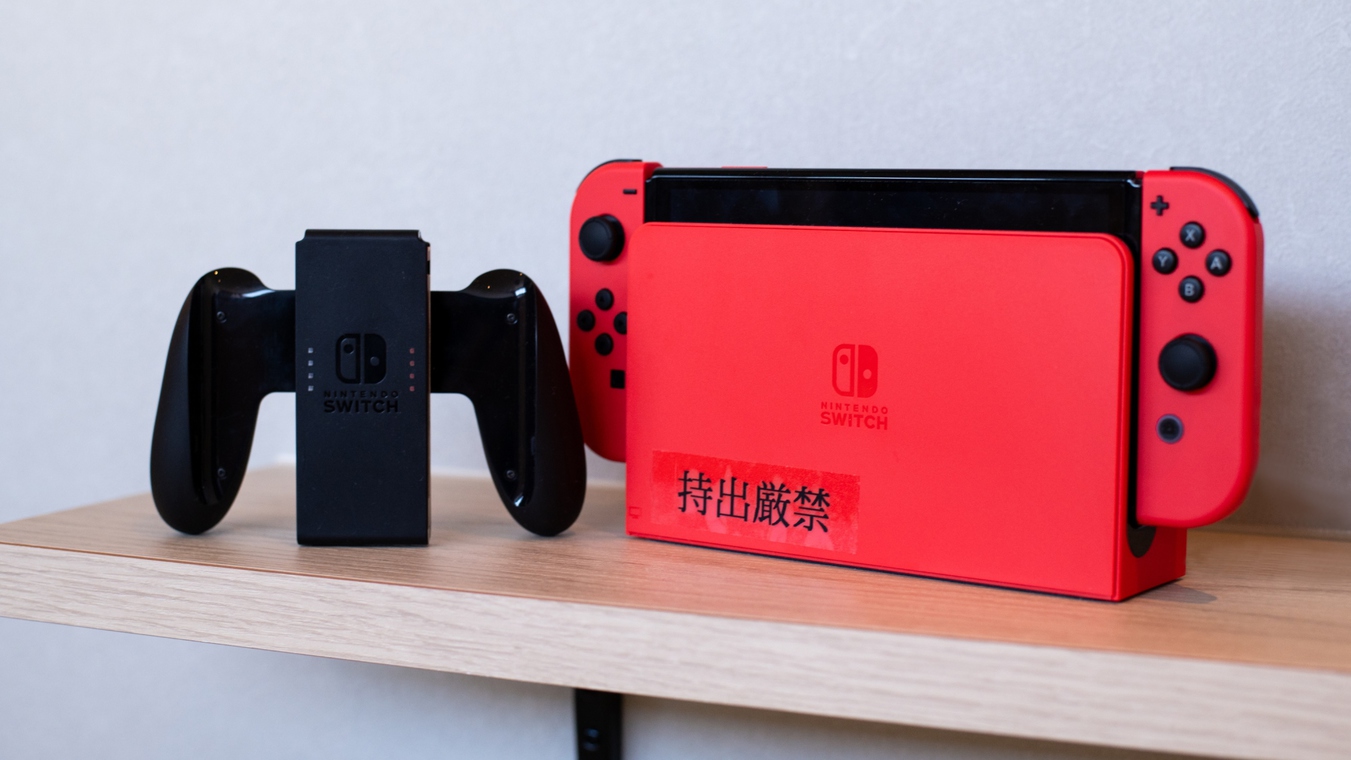 「ジャパニーズスイート」お部屋でのおこもりに。ゲーム機を設置しております。