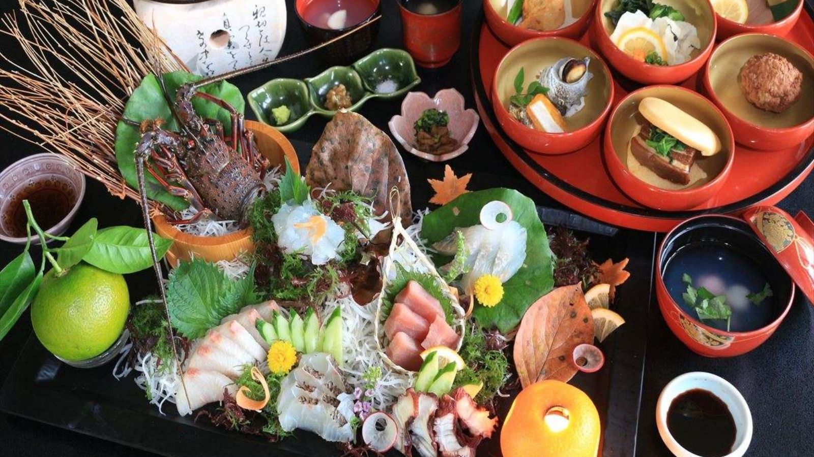 人気ＮＯ.1☆　Ａ5長崎和牛と豪華伊勢海老お造り♪（イメージ）