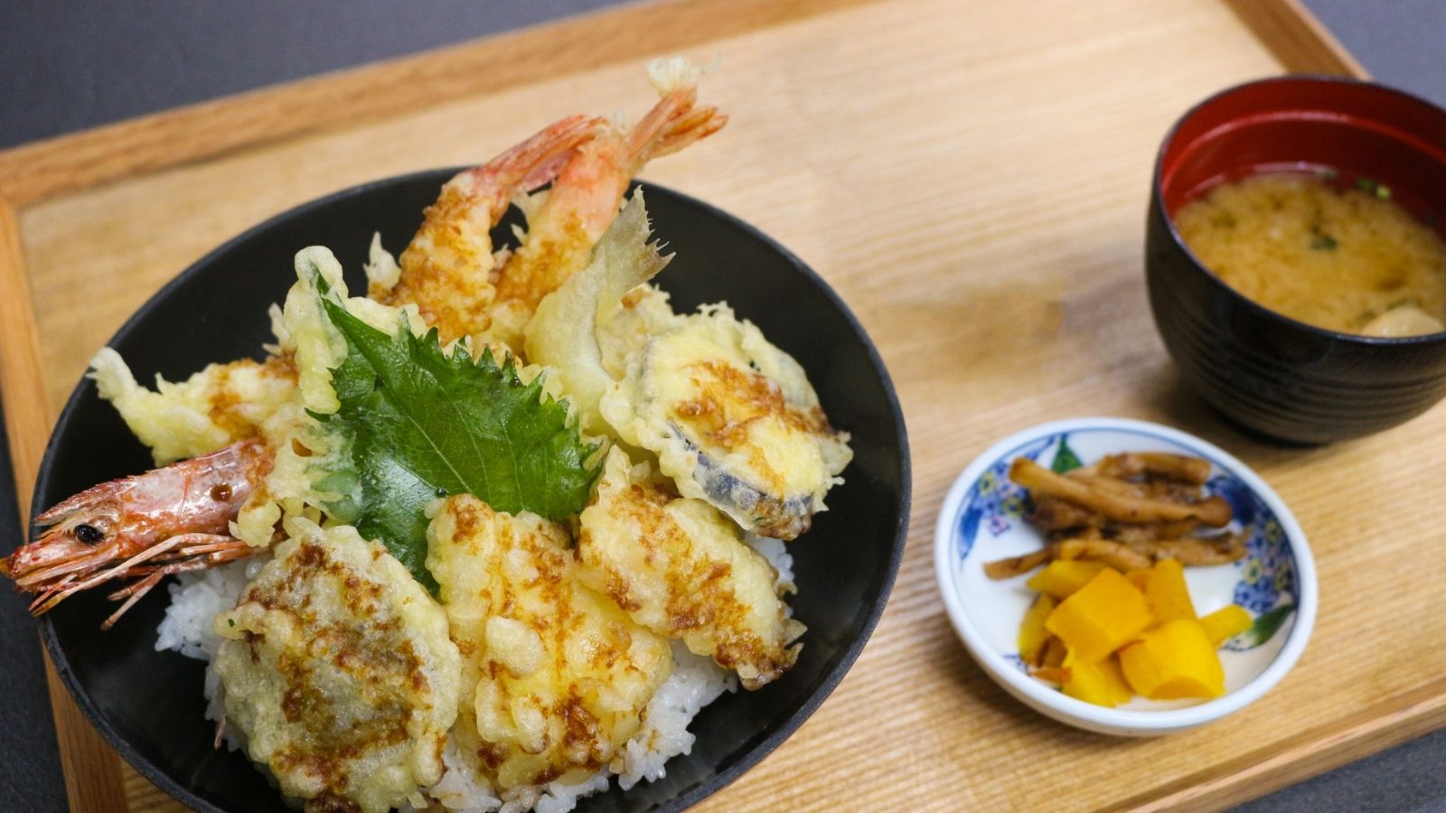 地物海鮮天丼