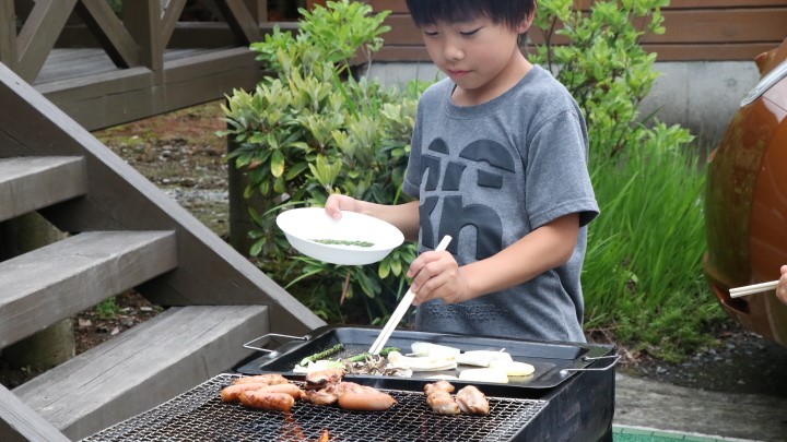 ・食材や機材を持ち込んで、バーベキューを楽しめます