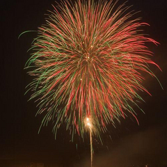 日田川開き観光祭の花火大会