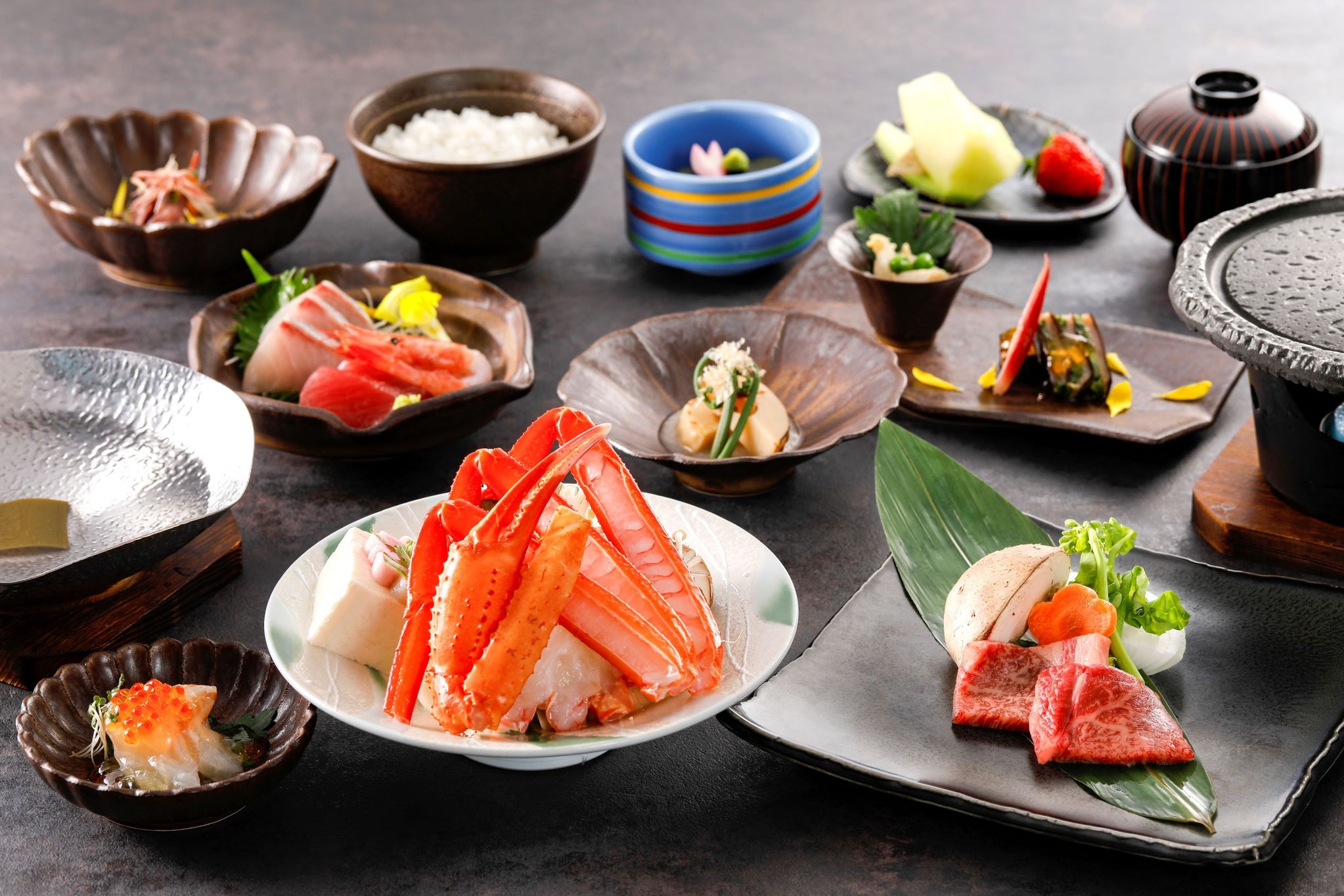 ＜季節替わりスタンダード会席☆四季彩＞城崎は食材の宝庫！山海陸のご馳走を五感で味わう♪無料外湯券付き