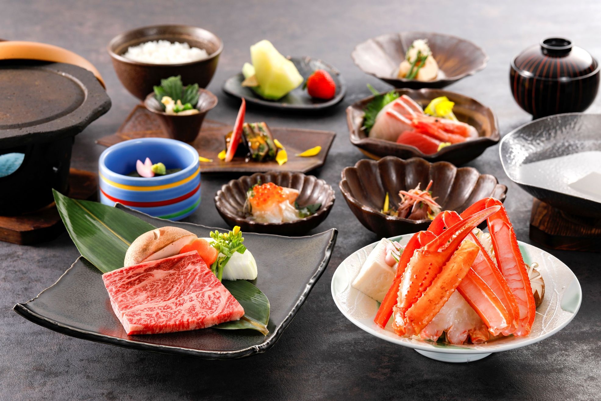 ＜季節替わりランクUP会席★深山＞お肉をランクUP！地元銘柄但馬牛80gを陶板焼きで♪無料外湯券付