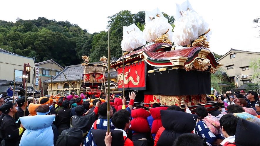 【城崎温泉街の風景】秋の景色