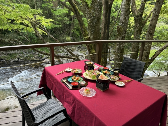 【2026年Newオープン】川床テラスでご夕食プラン