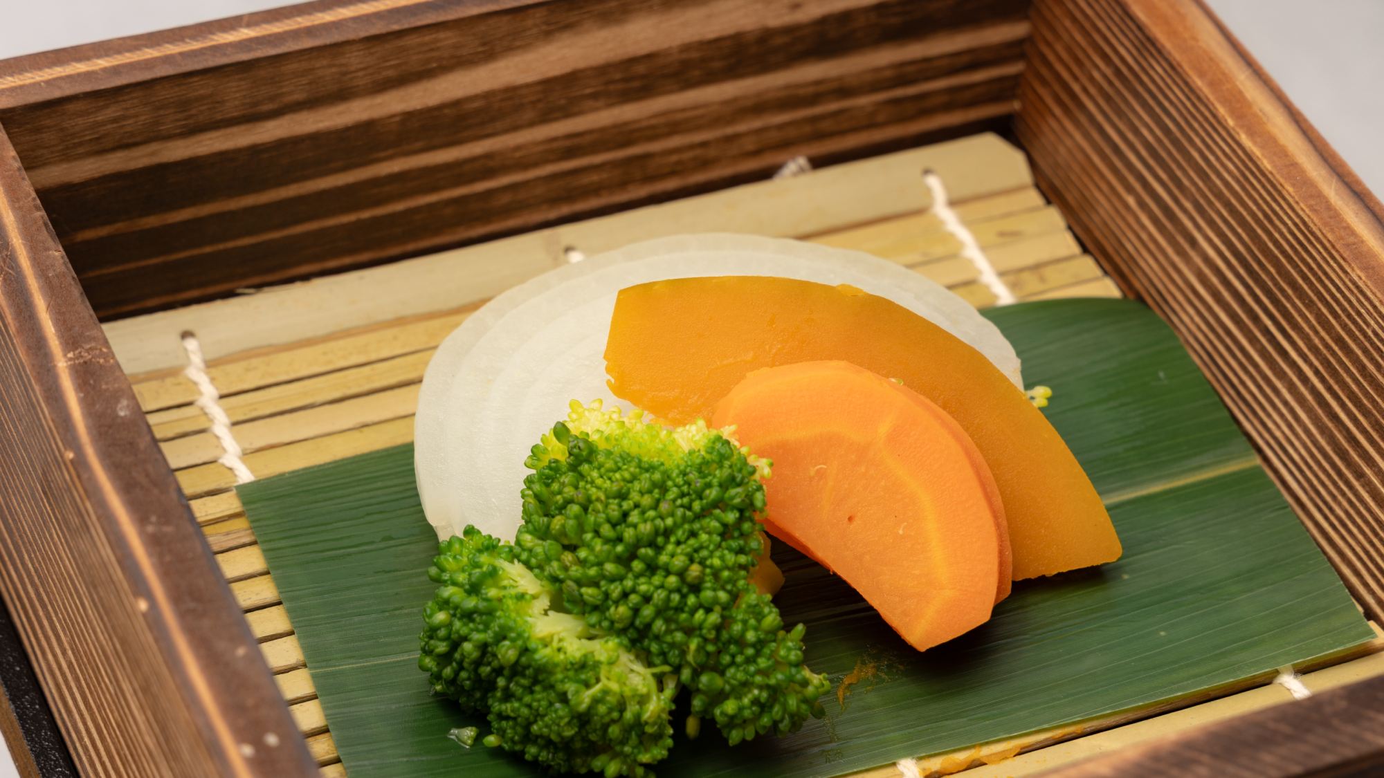 蒸籠蒸し　野菜4種　割りポン酢