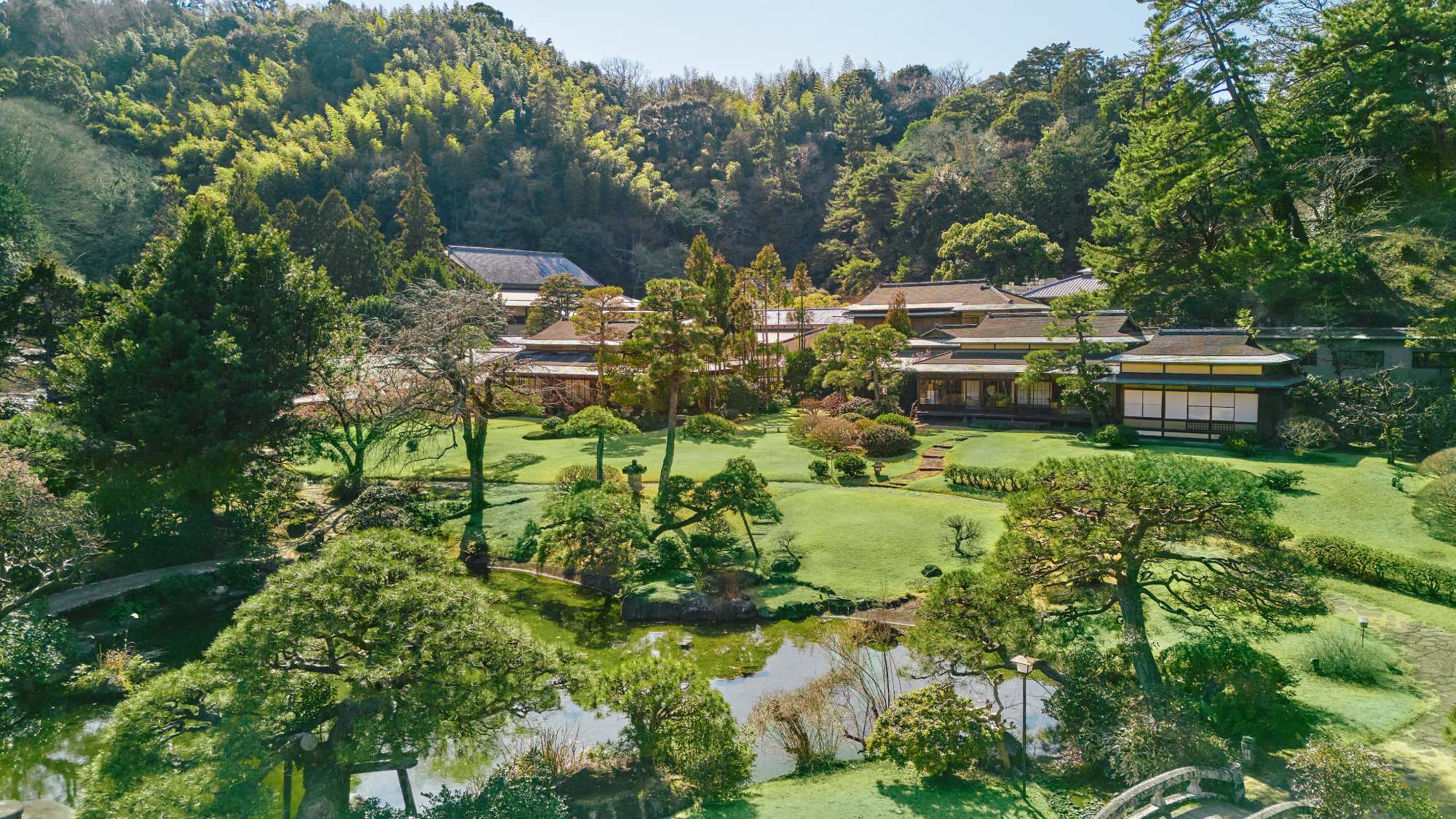 春の日本庭園イメージ