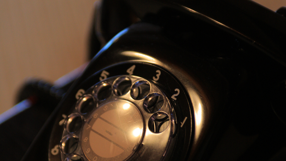 懐かしい黒電話