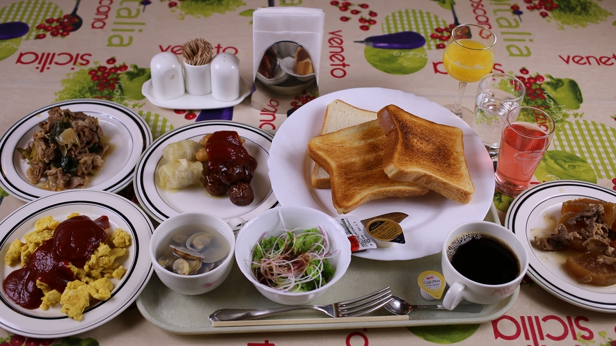 【朝食一例】朝から沢山食べて1日の鋭気を養って下さい！