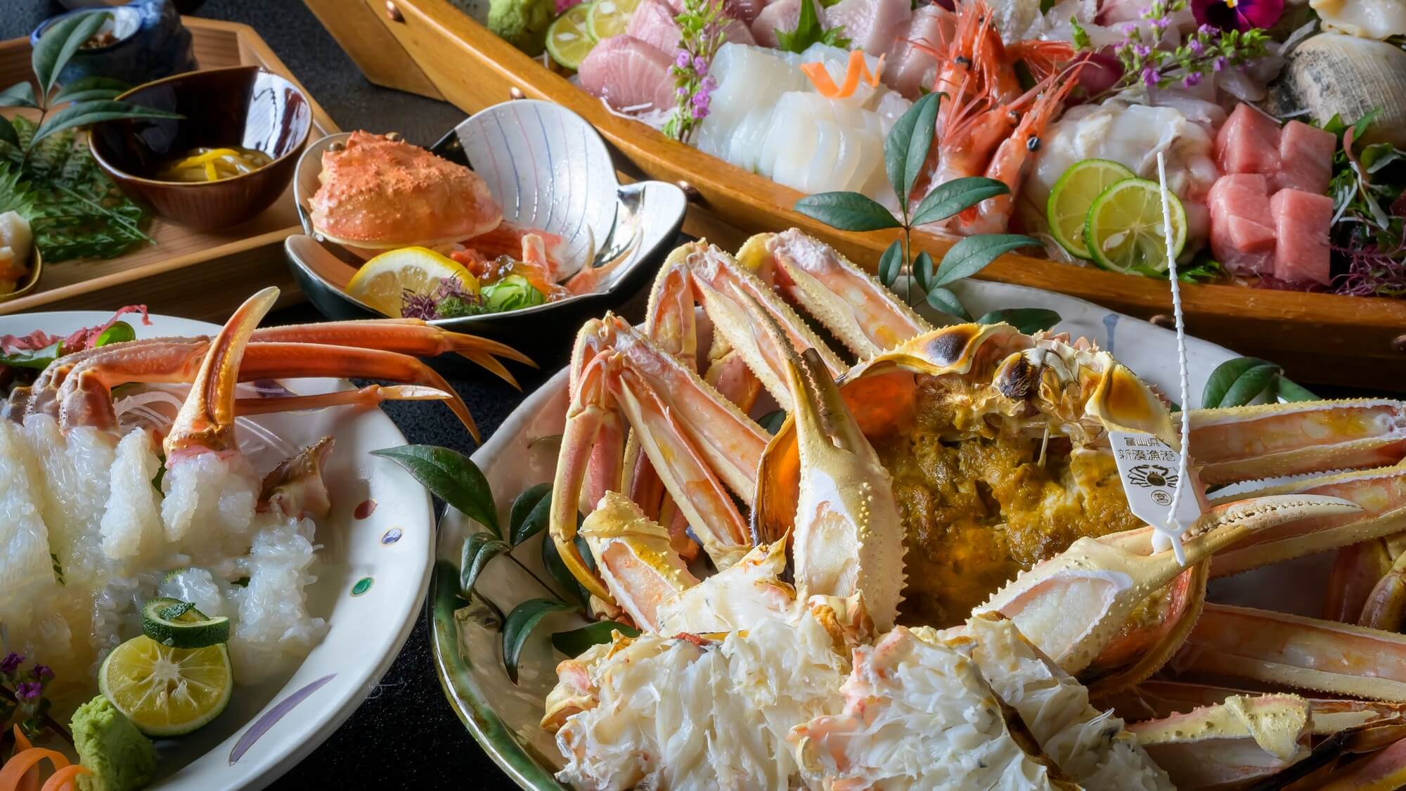 【蟹プレミアム】北陸の冬の王者「ずわい蟹」を隅々まで味わい尽くす、冬だけの特別なコースです