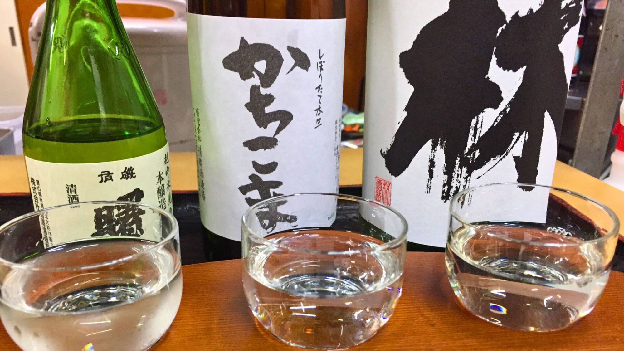 【富山の地酒】端麗ですっきりとした富山の地酒はお魚料理によく合います。