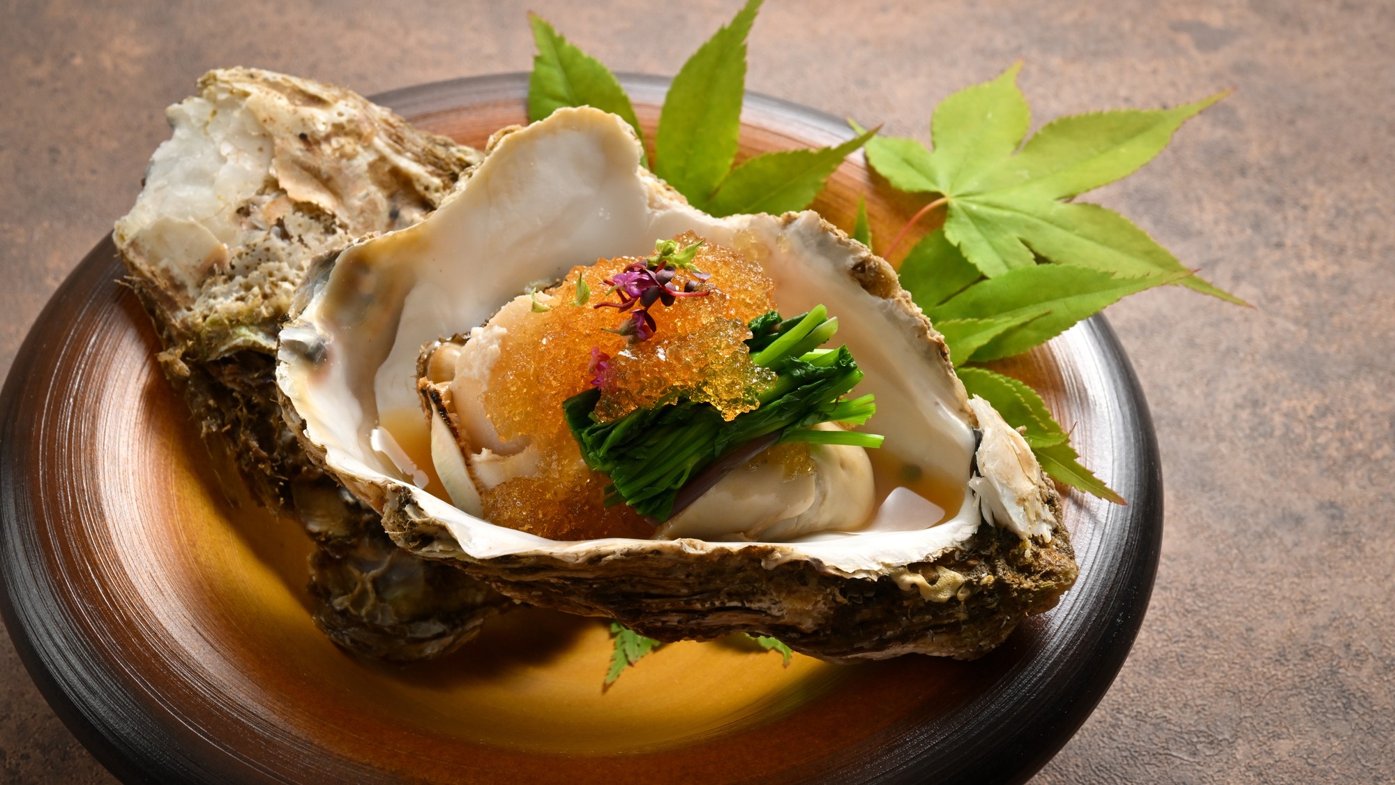 【料理一例】岩牡蠣の土佐酢ジュレ