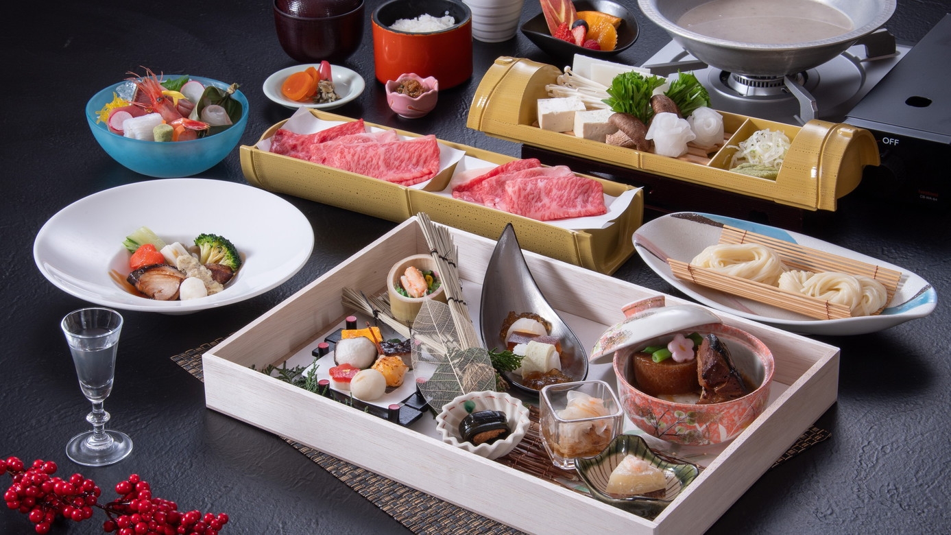 【特選会席「雅」／1泊2食付】厳選造里＆とやま和牛のしゃぶしゃぶ付！お料理重視の会席　2/28まで