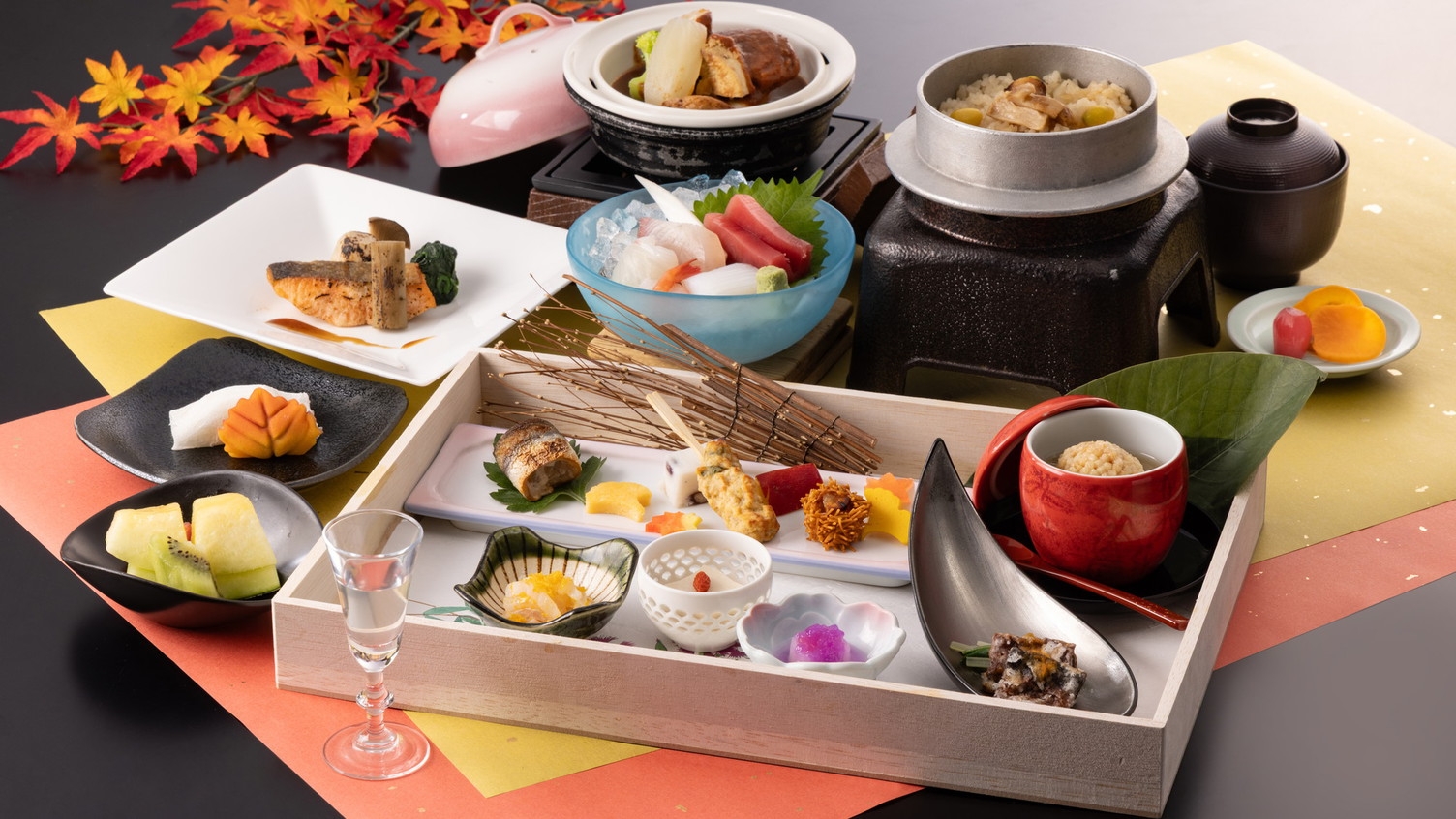 ☆【日帰りプラン】ちょっと贅沢な雅コース！個室で会席料理のランチ＆雨晴温泉が楽しめる癒しの休日♪