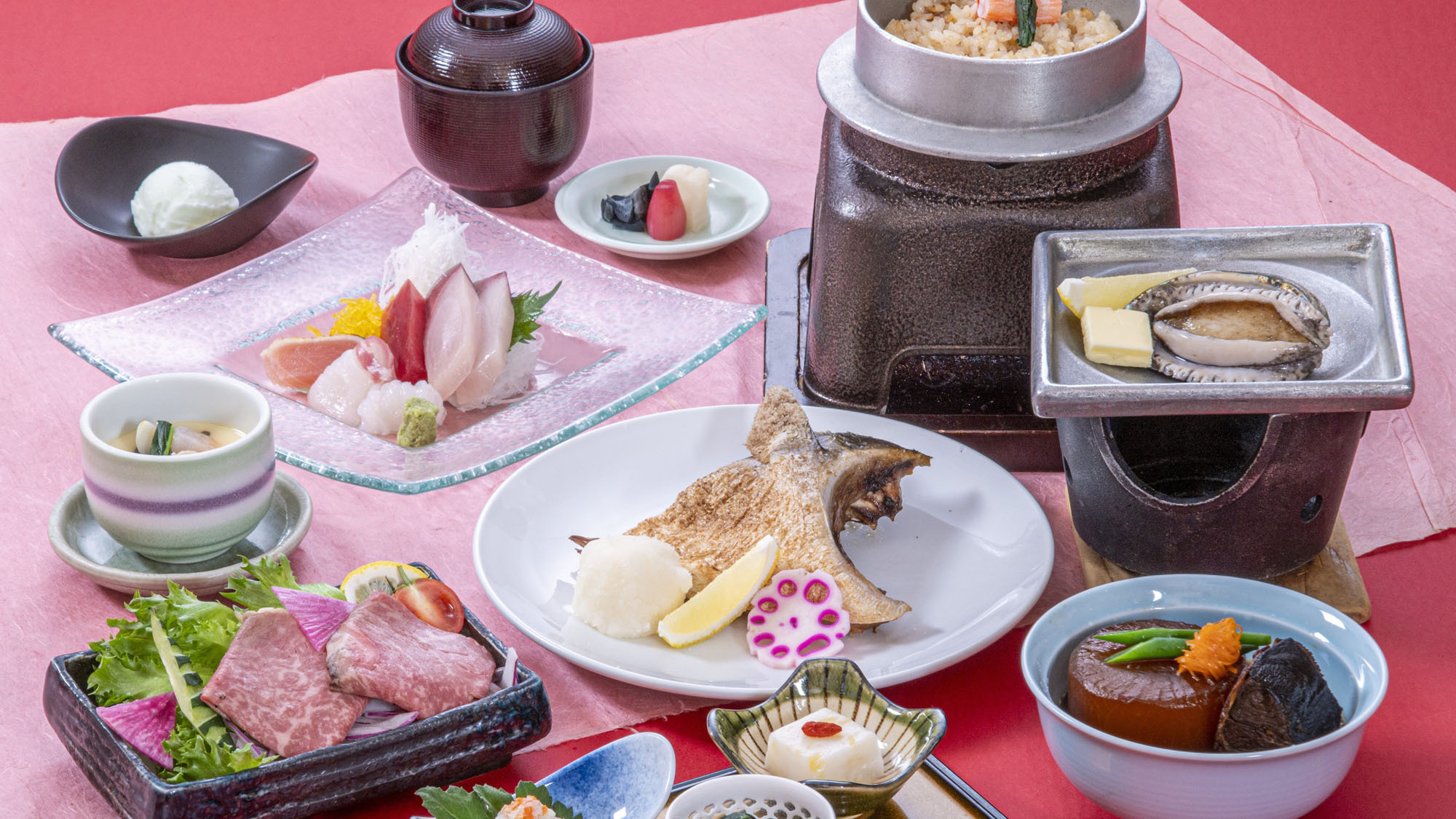 雨晴温泉 磯はなび この冬おすすめ！鰤大根・鮑踊り焼き・鰤かま焼きが