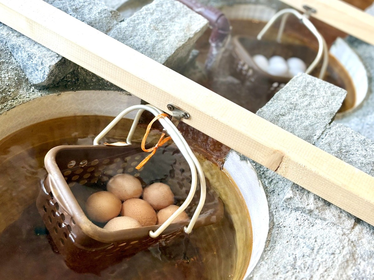 温泉卵の手作り体験ができます☆思い出づくりにぜひ♪