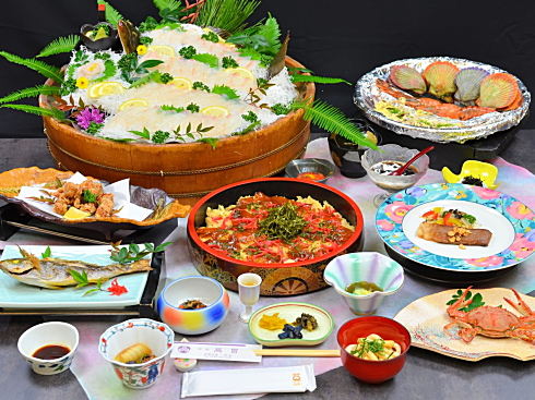 夏の白浜夕景菜食コース