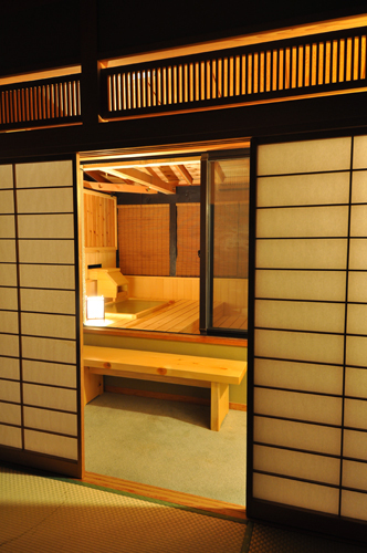 Open-air bath from room B