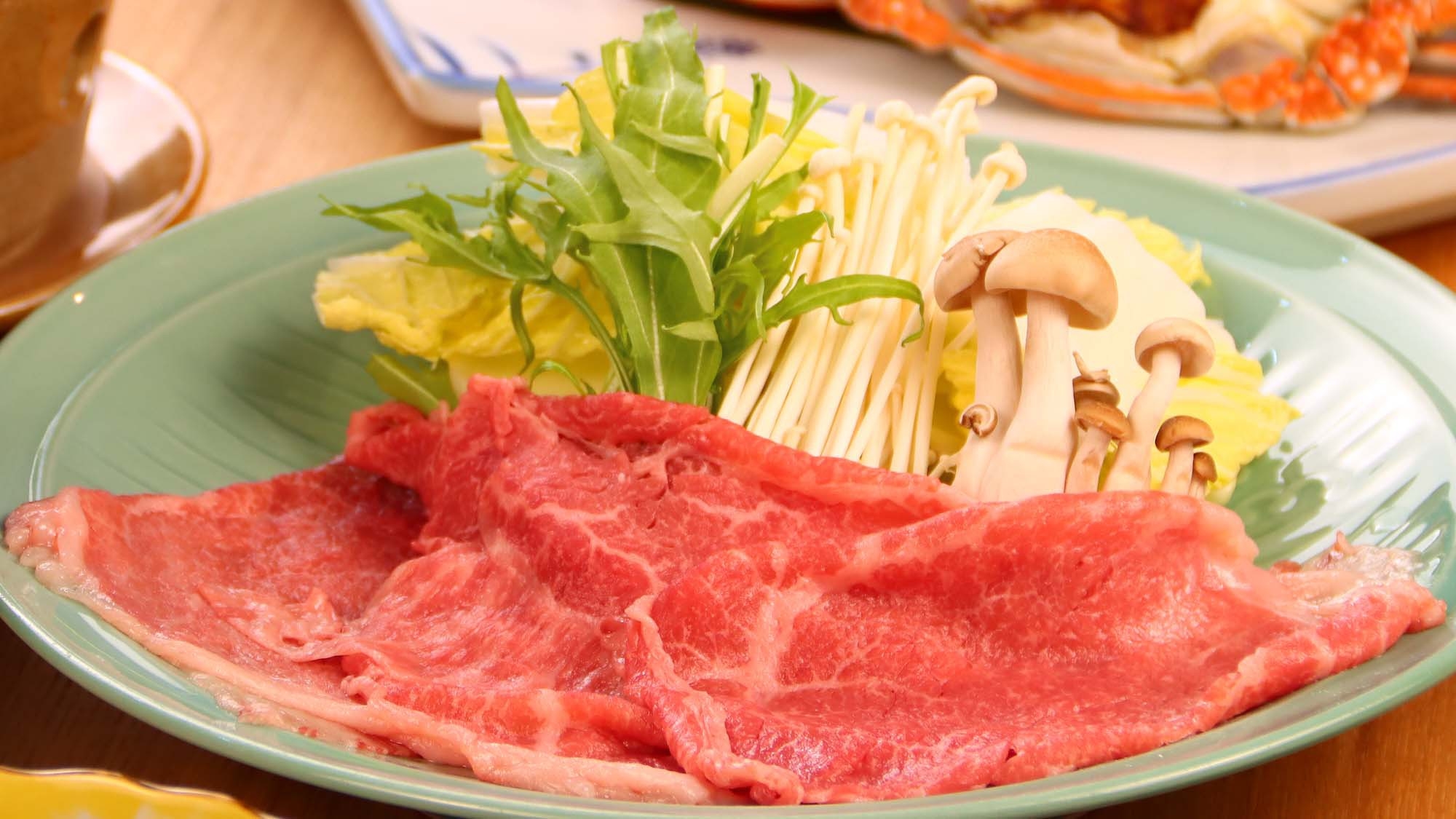 『期間限定・伊万里牛しゃぶしゃぶ付』竹崎カニ定番満足プラン【1泊2食】