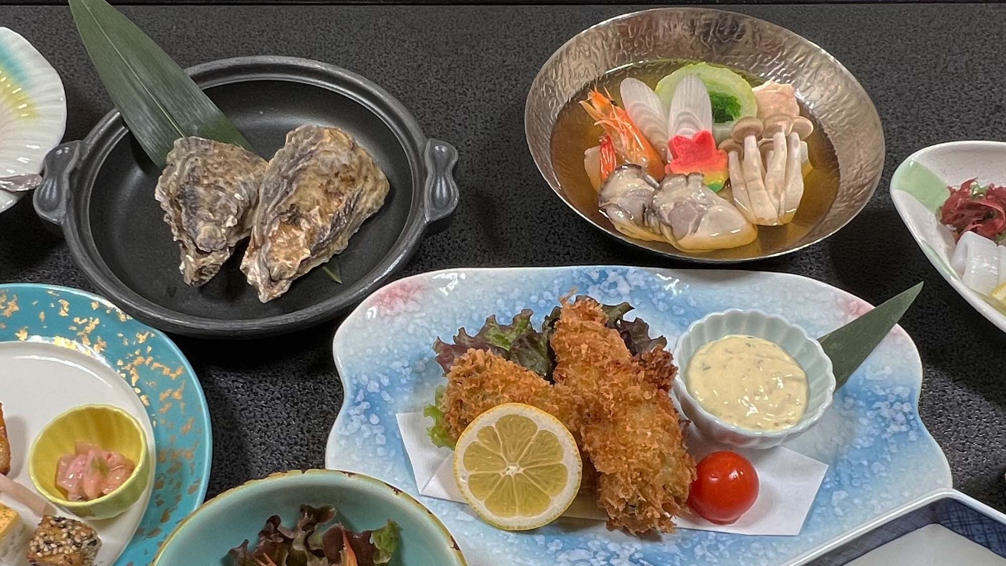 冬季限定「竹崎の牡蠣」＆「佐賀和牛」のWメインを贅沢に味わう「極」グルメ＜個室食＞プラン（蟹なし）