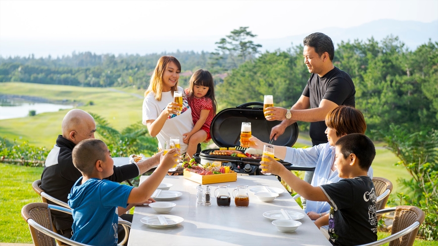 【スイートコテージJINWA】テラスでBBQを満喫♪