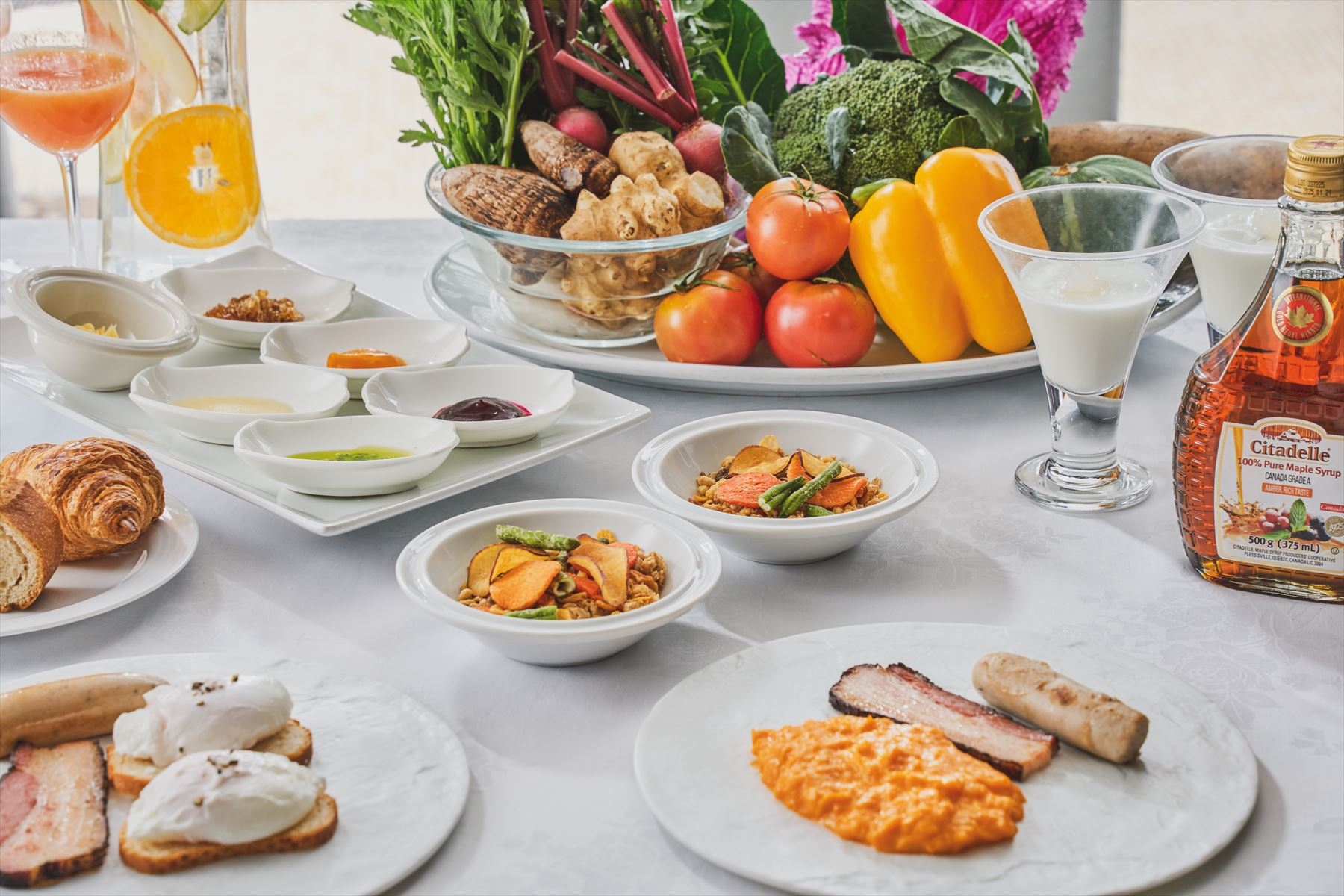 【奇跡の朝食】野菜ソムリエ厳選の食材達が奏でる、優雅な朝食を。