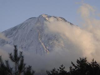 初冬の富士山