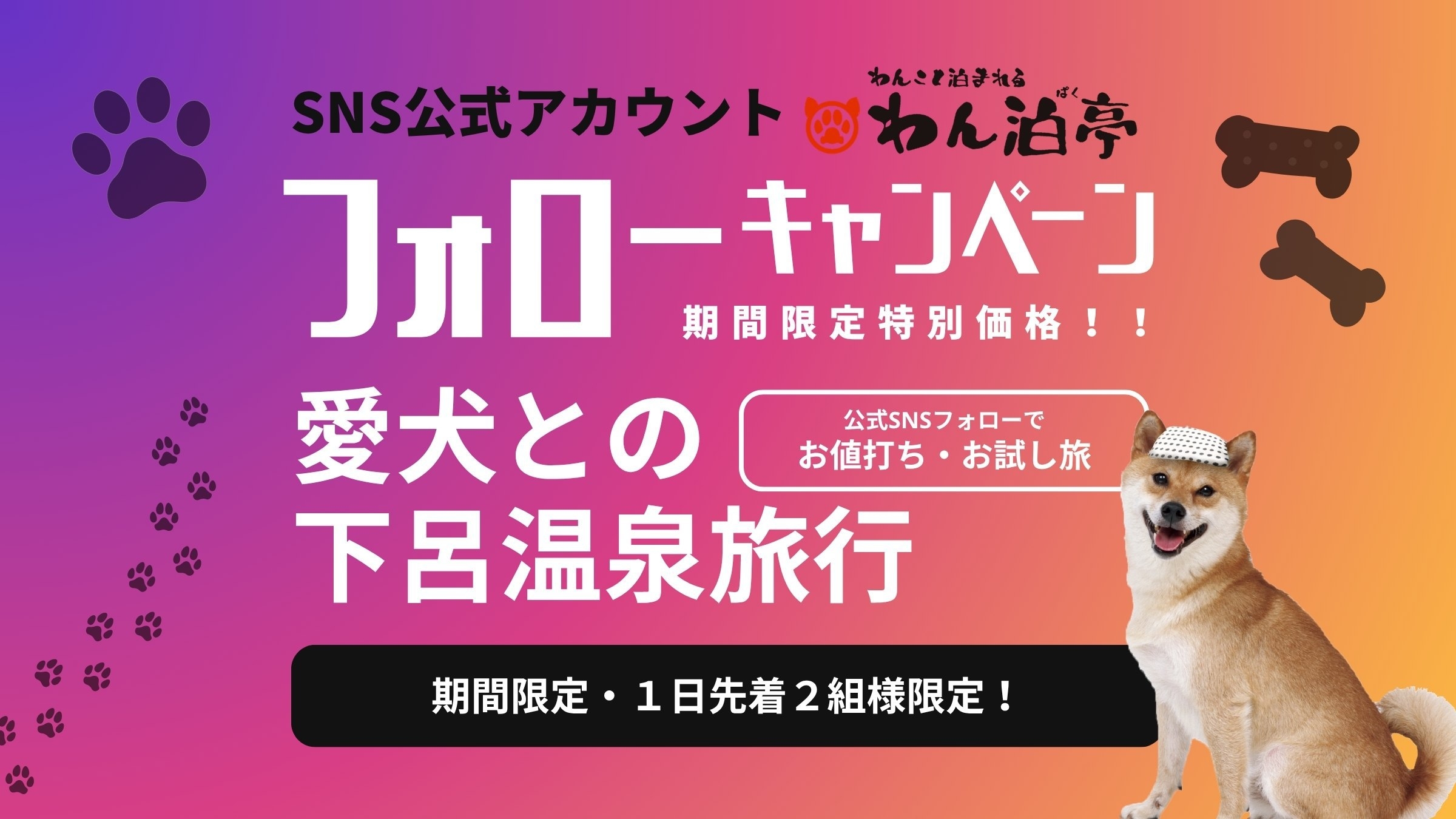 【公式SNSフォローで大特価】先着2組様！食欲の秋に食べ放題！姉妹旅館でバイキング※飲み放題は別途