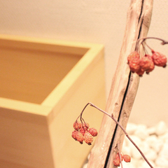 檜葉の香りを愉しめるバスルーム