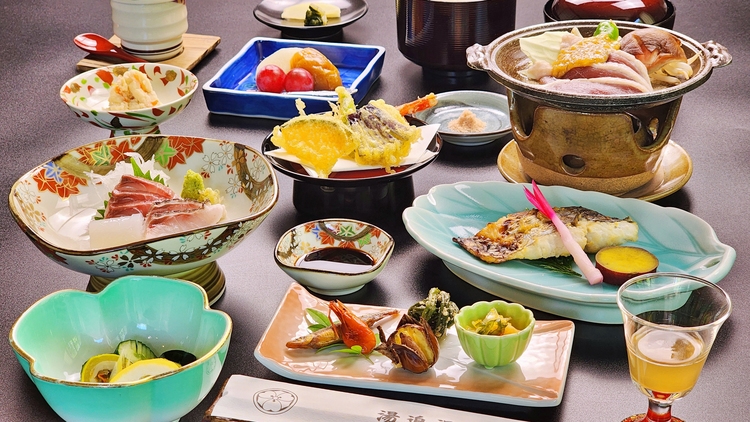 【1泊2食】迷ったらこれ！日本海の旬会席×pH8.6の美肌の湯　スタンダード会席