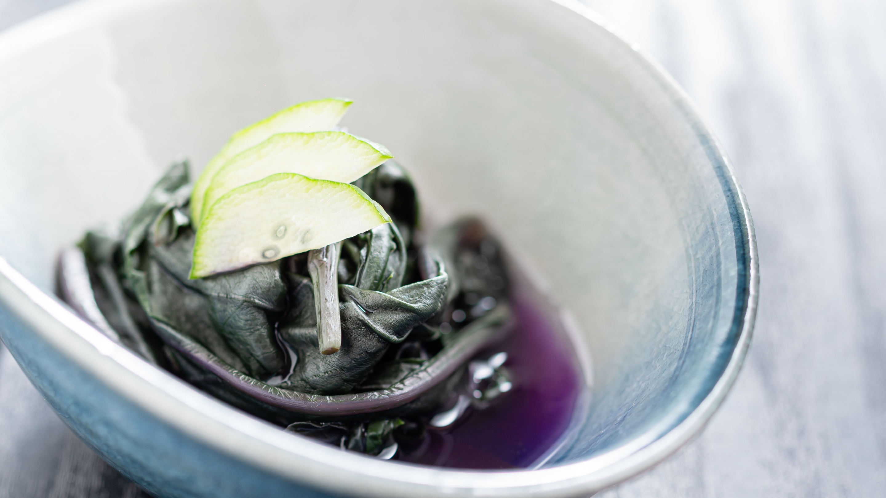 金時草ときゅうりの酢の物（ご当地グルメ）　※イメージ