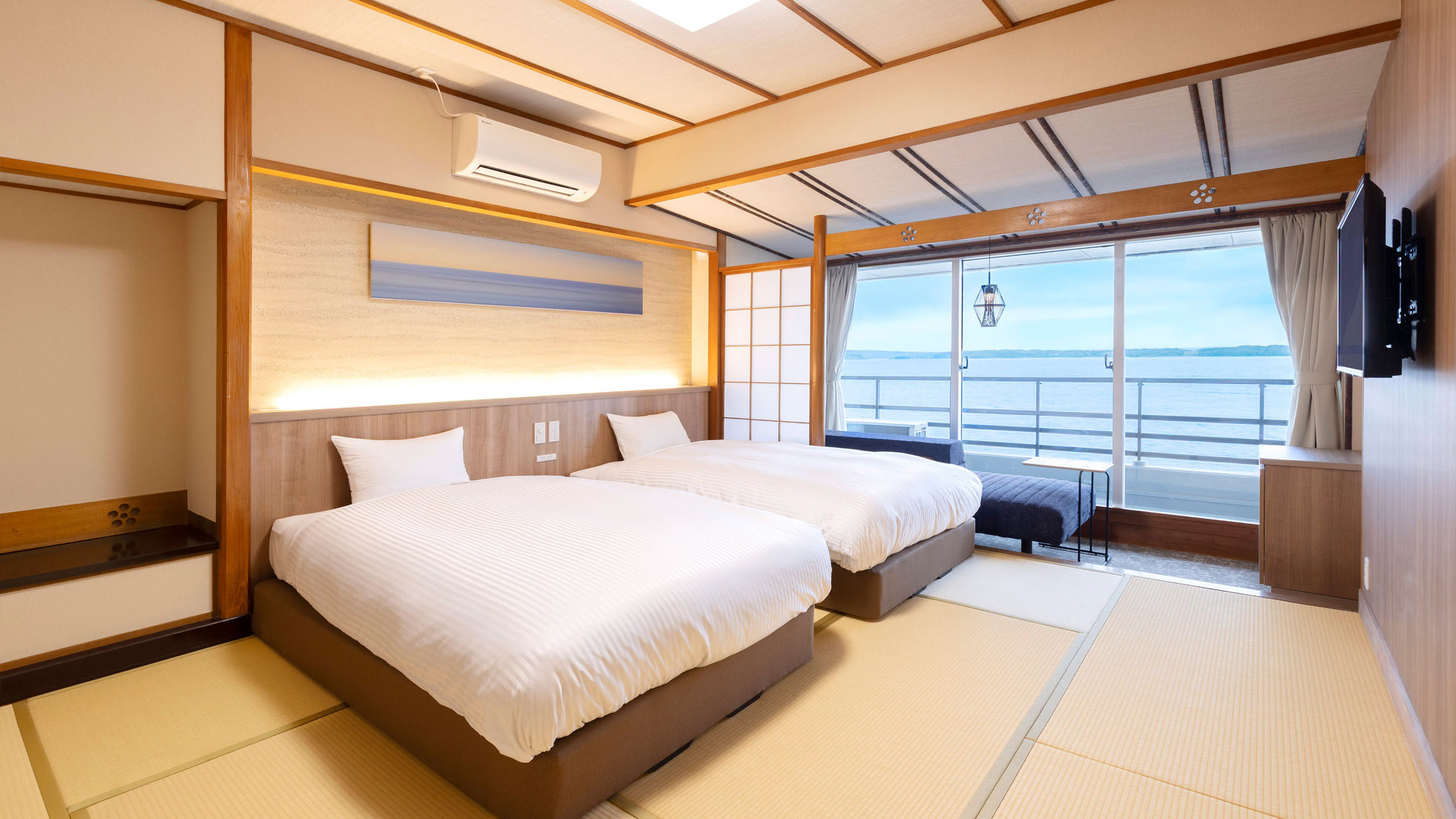 スタンダード和ベッドツイン-内風呂なし　※客室の一例