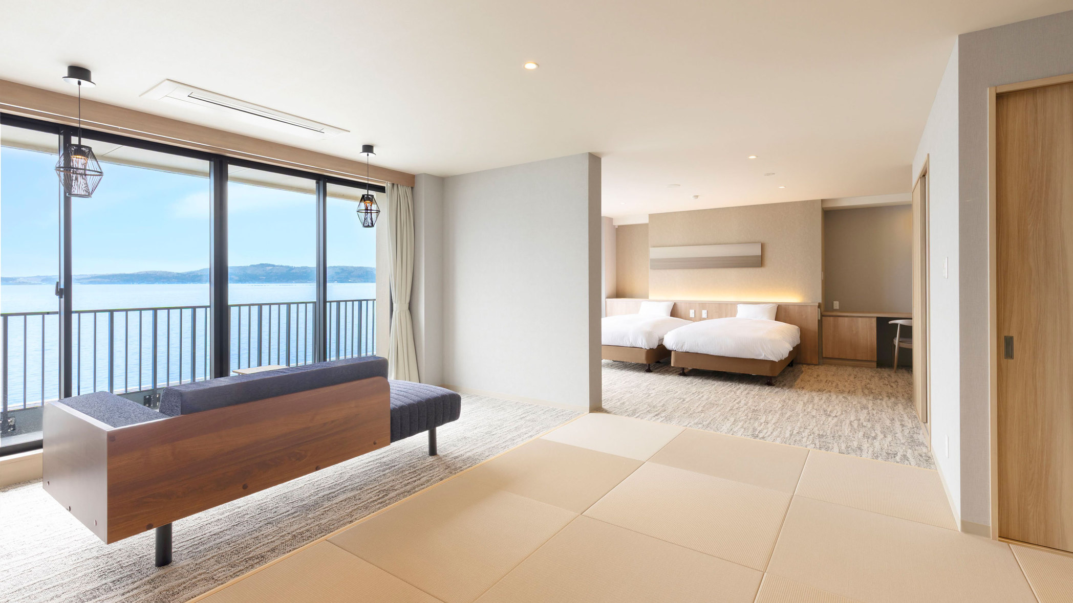 スーぺリア和洋室ツイン-内風呂なし　※客室の一例