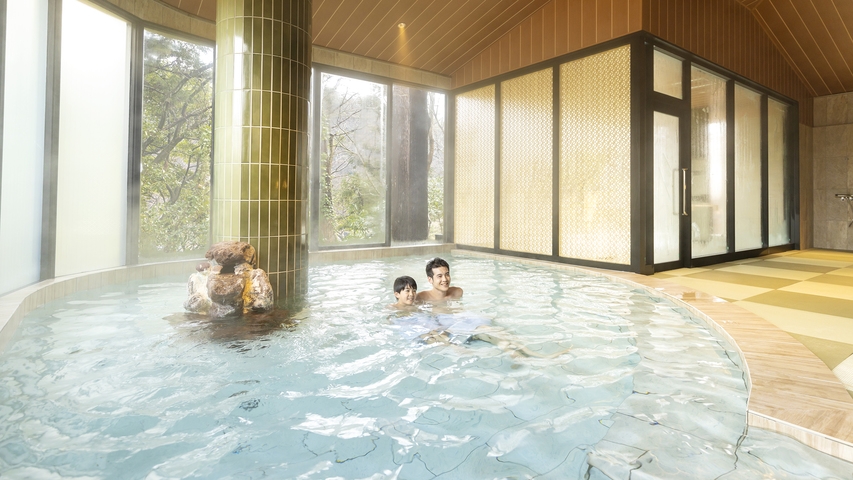 【1泊2食付】四季折々の里山に佇む露天風呂で山中の名湯を堪能できる温泉ホテル 基本バイキングプラン