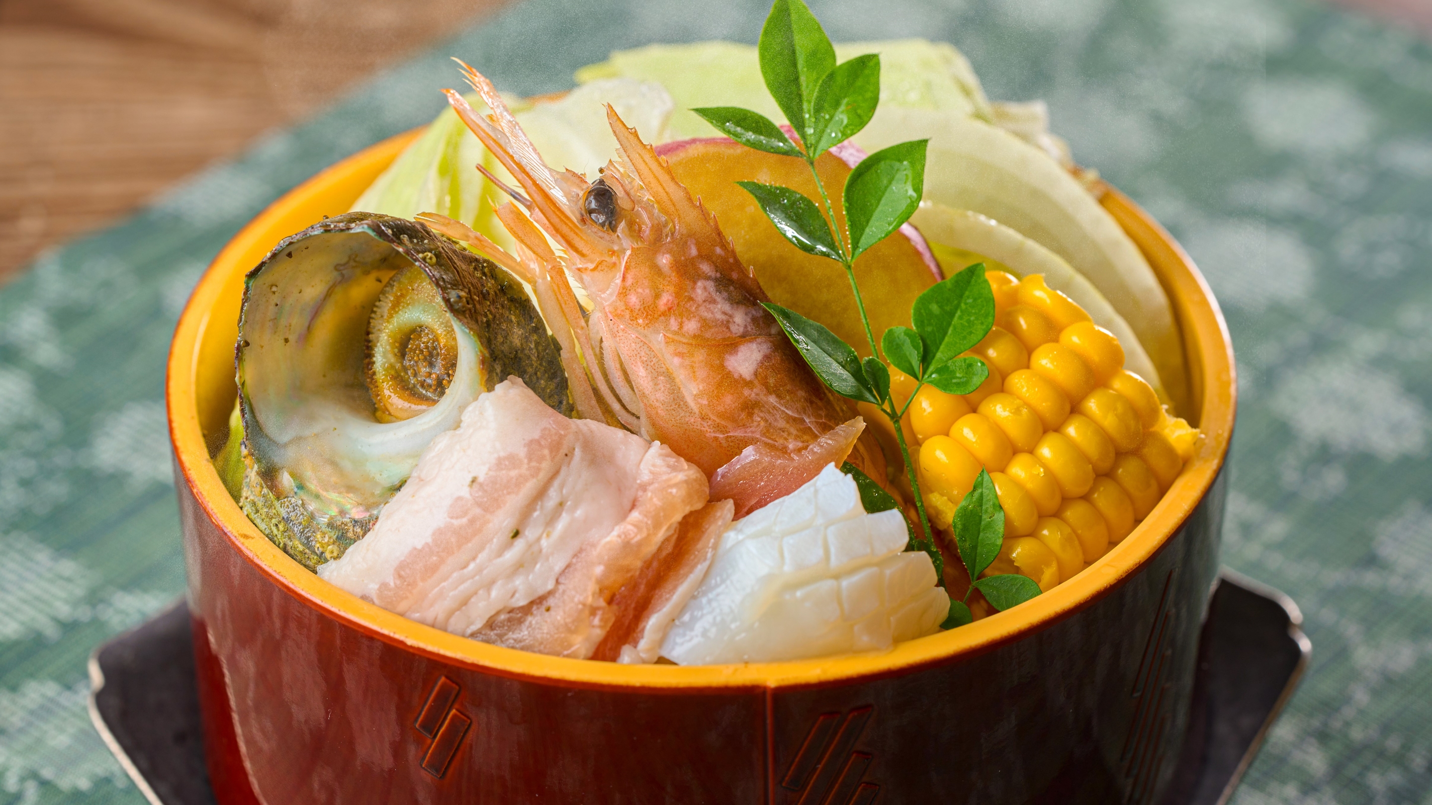朝食 温泉せいろ蒸し　※イメージ