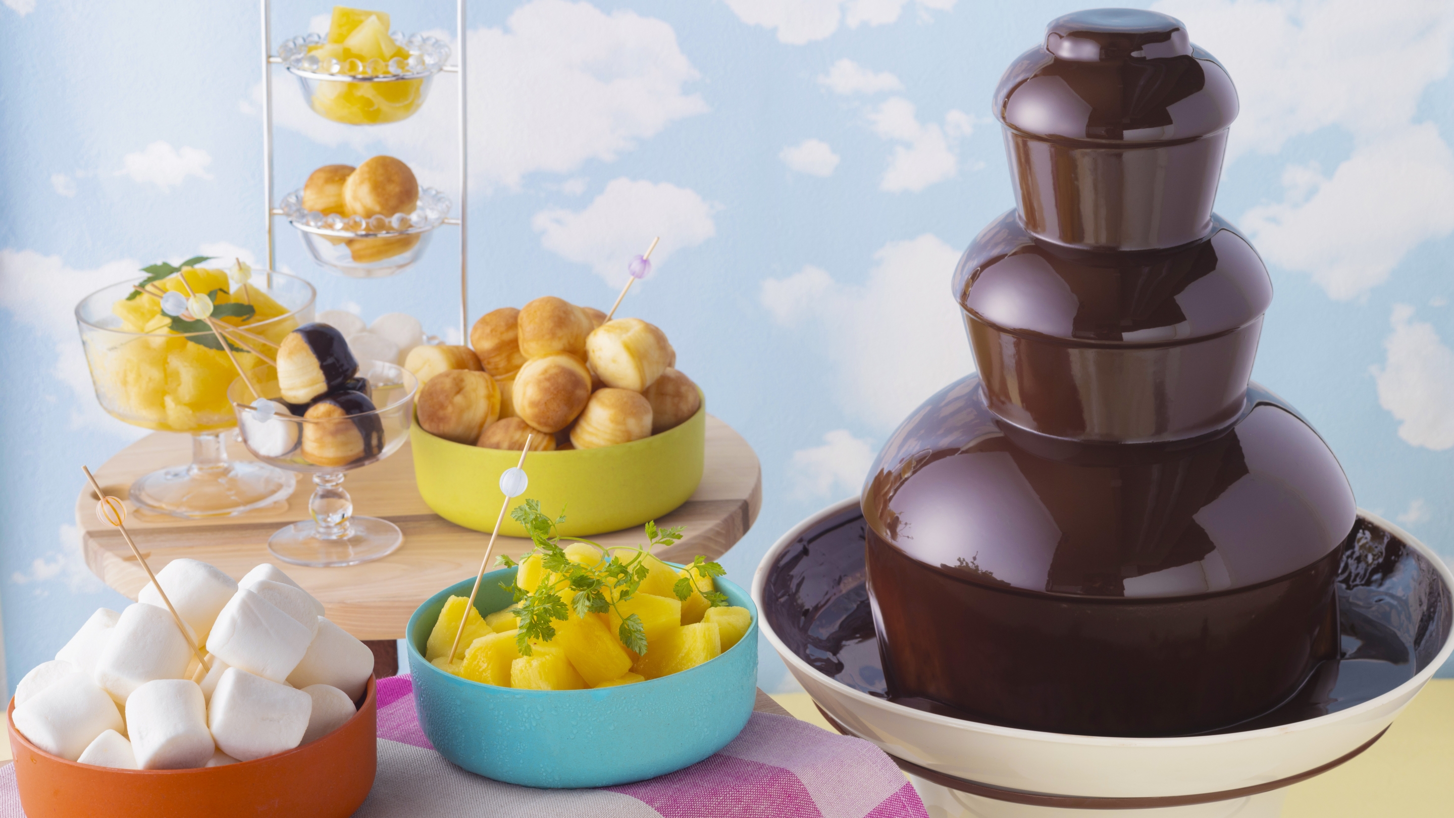 チョコファウンテン（キッズメニュー）　※イメージ