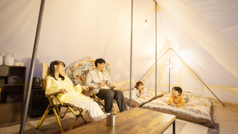 グランピングエリア ツイン　※客室の一例
